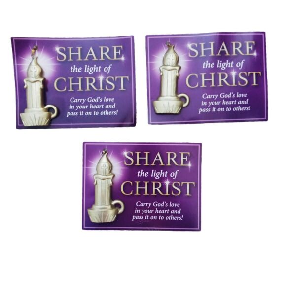 🎄✨ Christian Ornament Lot Snowflakes Candles Star 7 Pc Christian Gifts 🙏🏻🕯️ - Picture 8 of 10